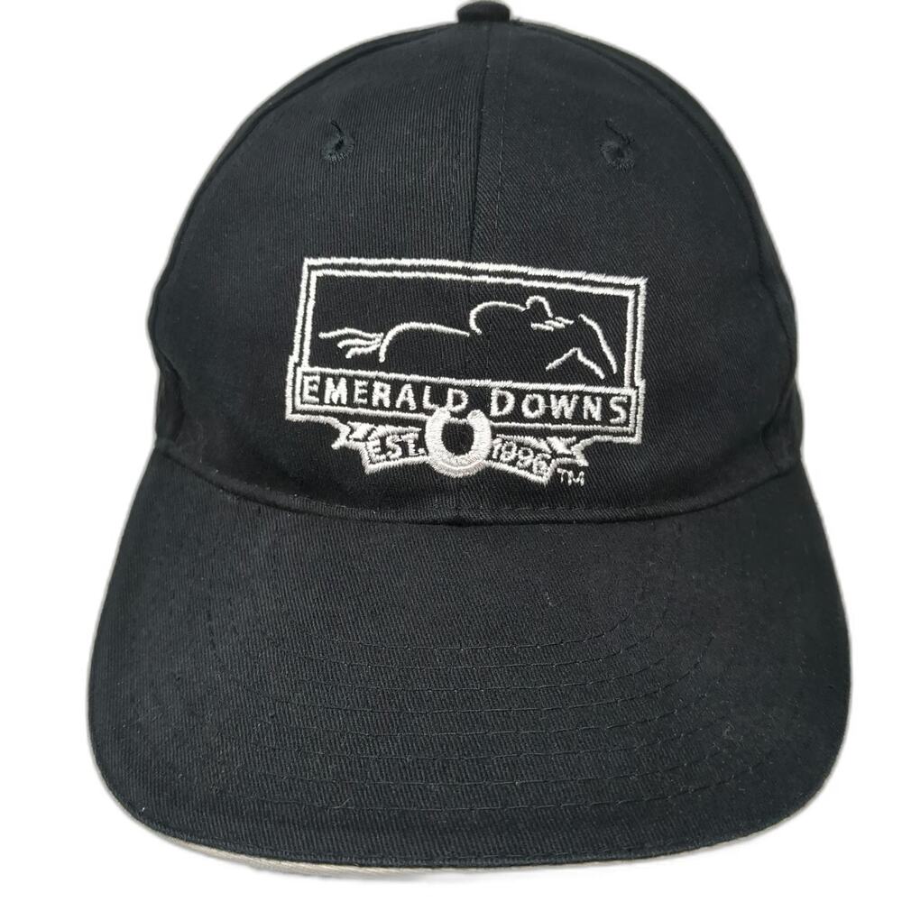 Associated Premium Emerald Downs Sound Transit Black One Size Baseball Cap Hat